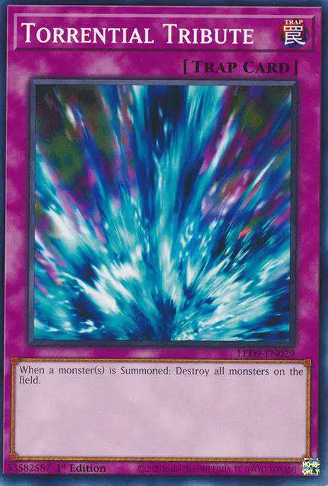 YuGiOh Trading Card Game Legendary Duelists Duels From The Deep Common Torrential Tribute LED9-EN029