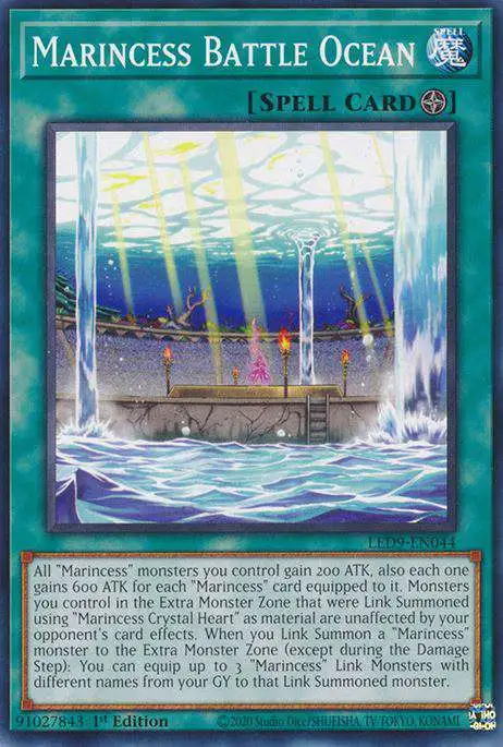 YuGiOh Trading Card Game Legendary Duelists Duels From The Deep Common Marincess Battle Ocean LED9-EN044