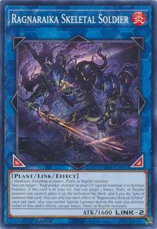 YuGiOh Trading Card Game Legacy of Destruction Common Ragnaraika Skeletal Soldier LEDE-EN047