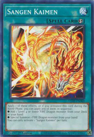YuGiOh Trading Card Game Legacy of Destruction Common Sangen Kaimen LEDE-EN060