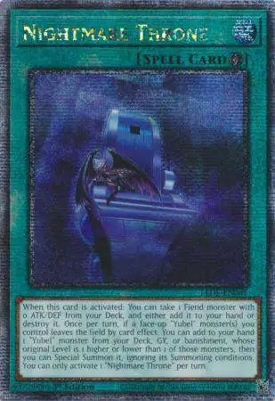 YuGiOh Trading Card Game Legacy of Destruction Single Card Quarter Century Secret Rare Nightmare Throne LEDE-EN061 - ToyWiz YuGiOh Trading Card Game Legacy of Destruction Single Card Quarter Century Secret Rare Nightmare Throne LEDE-EN061 - ToyWiz
