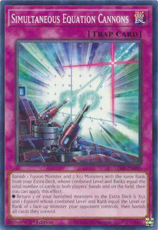 YuGiOh Trading Card Game Legacy of Destruction Common Simultaneous Equation Cannons LEDE-EN080