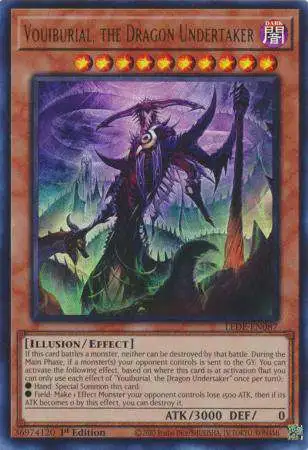 YuGiOh Trading Card Game Legacy of Destruction Ultra Rare Vouiburial, the Dragon Undertaker LEDE-EN087