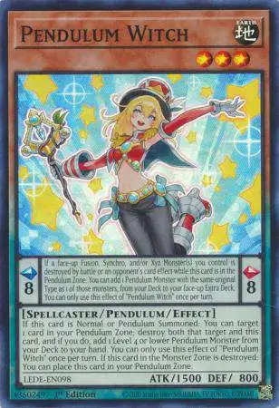 YuGiOh Trading Card Game Legacy of Destruction Super Rare Pendulum Witch LEDE-EN098