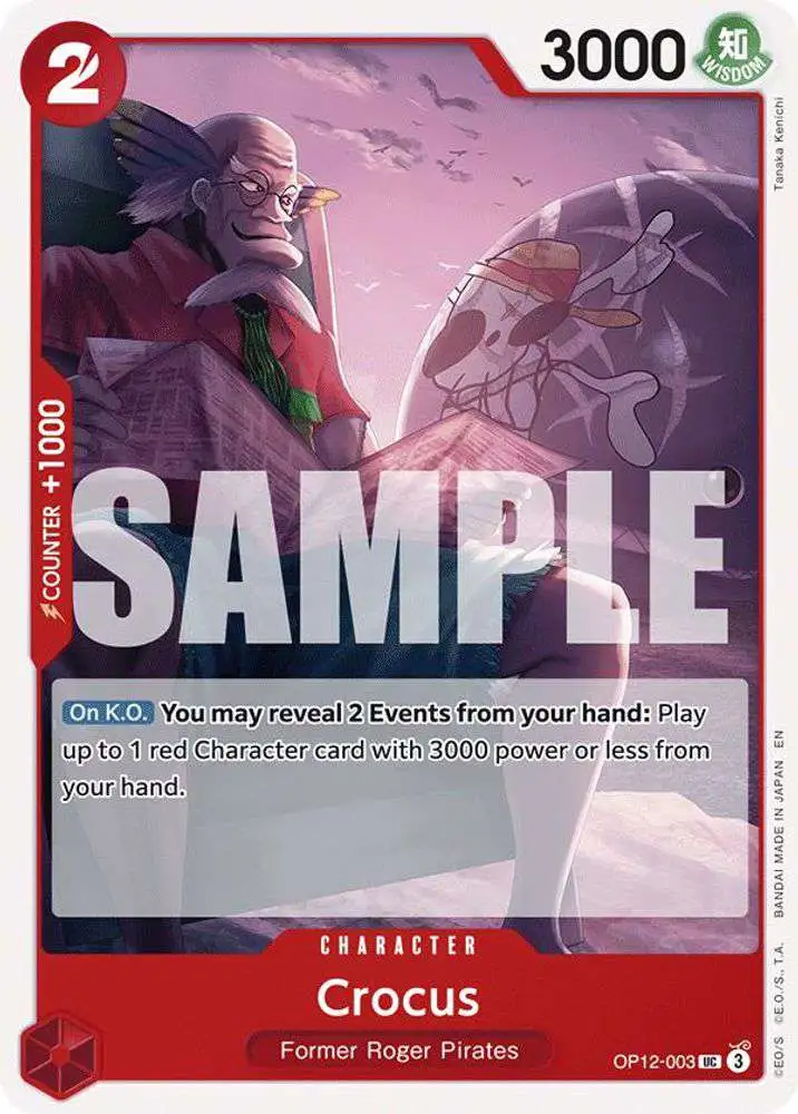 One Piece Trading Card Game Legacy of the Master Uncommon Crocus OP12-003