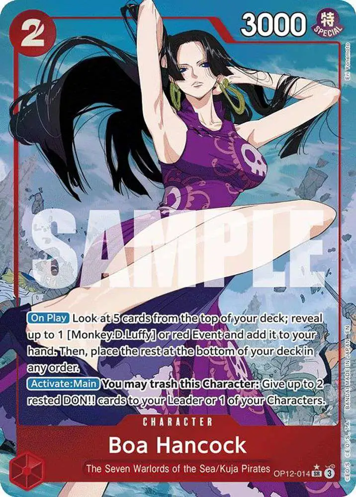 One Piece Trading Card Game Legacy of the Master Single Card Super Rare Boa  Hancock OP12-014 Alternate Art - ToyWiz