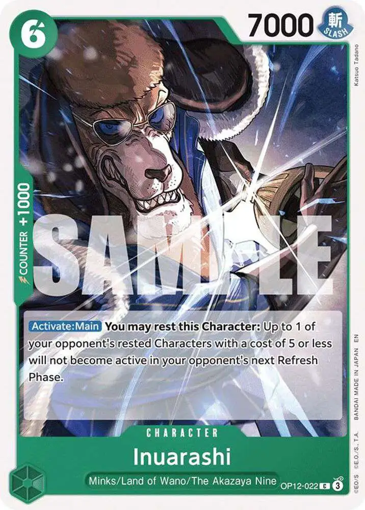 One Piece Trading Card Game Legacy of the Master Common Inuarashi OP12-022