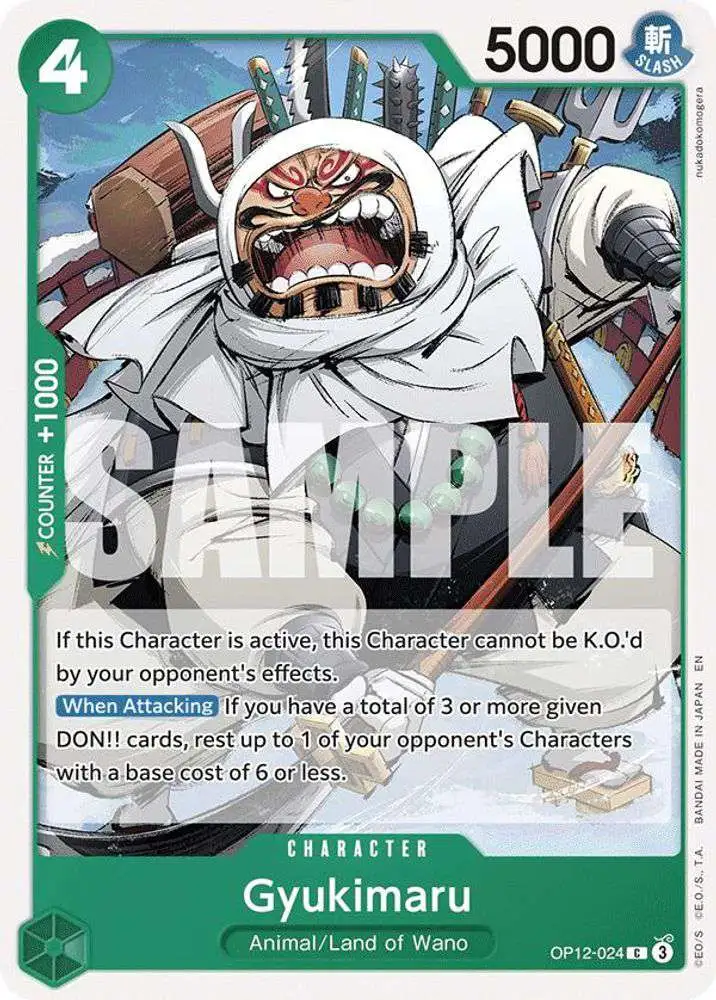One Piece Trading Card Game Legacy of the Master Common Gyukimaru OP12-024