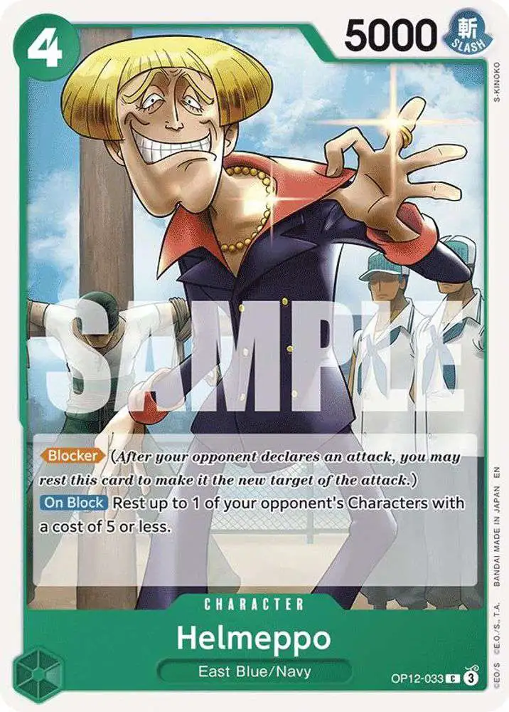 One Piece Trading Card Game Legacy of the Master Common Helmeppo OP12-033