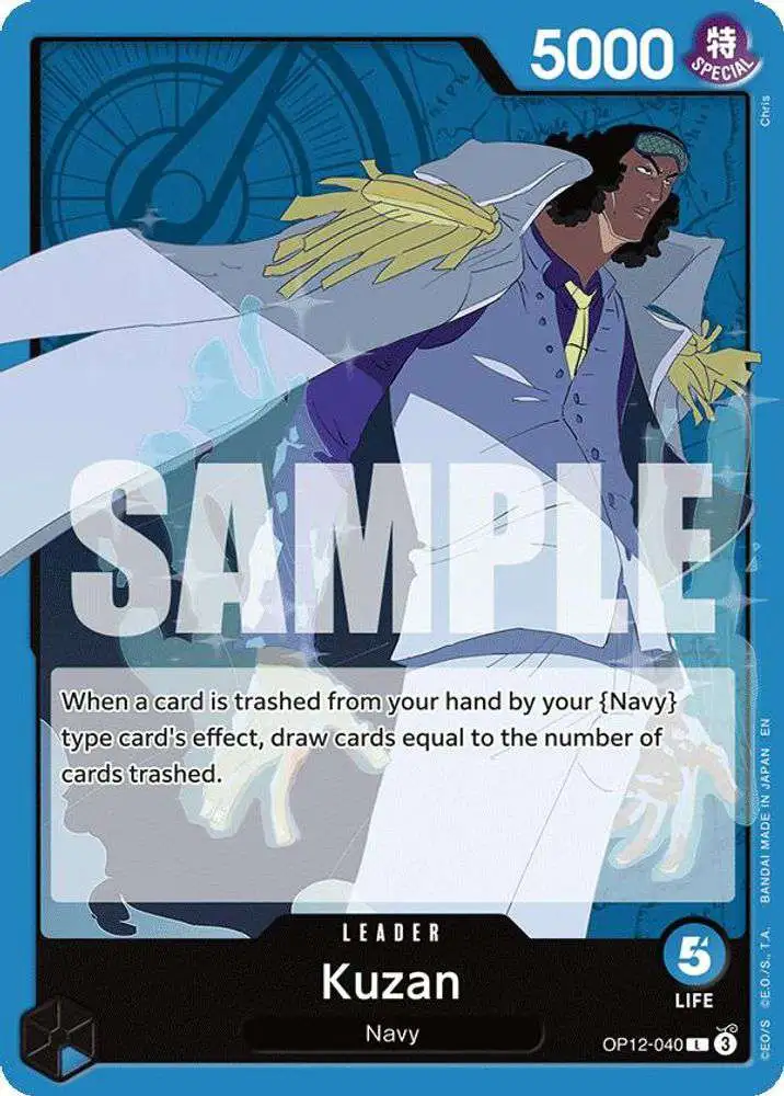 One Piece Trading Card Game Legacy of the Master Leader Kuzan OP12-040