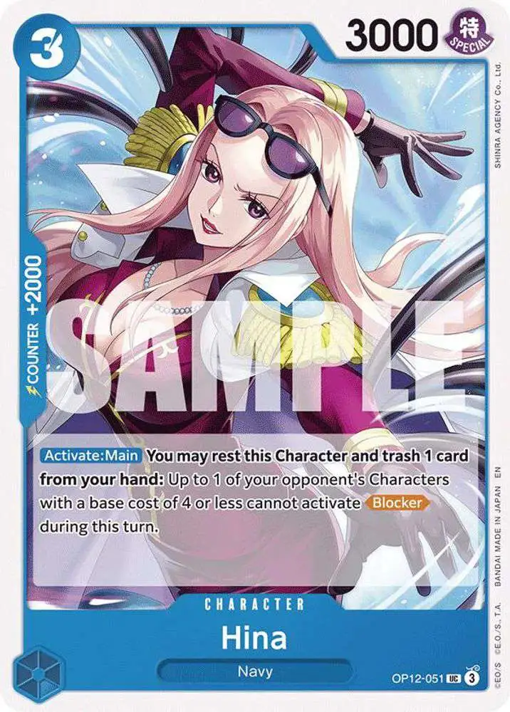 One Piece Trading Card Game Legacy of the Master Uncommon Hina OP12-051