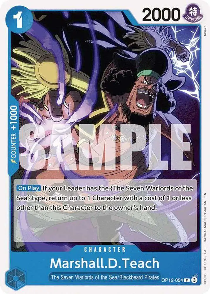 One Piece Trading Card Game Legacy of the Master Common Marshall.D.Teach OP12-054