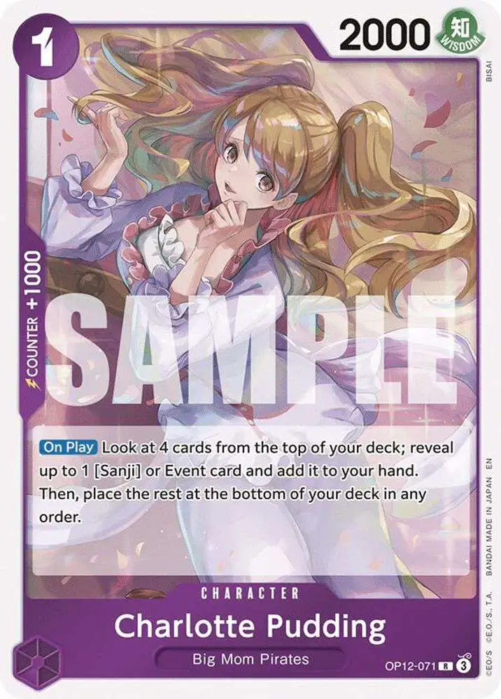 One Piece Trading Card Game Legacy of the Master Single Card Rare Charlotte  Pudding OP12-071 - ToyWiz