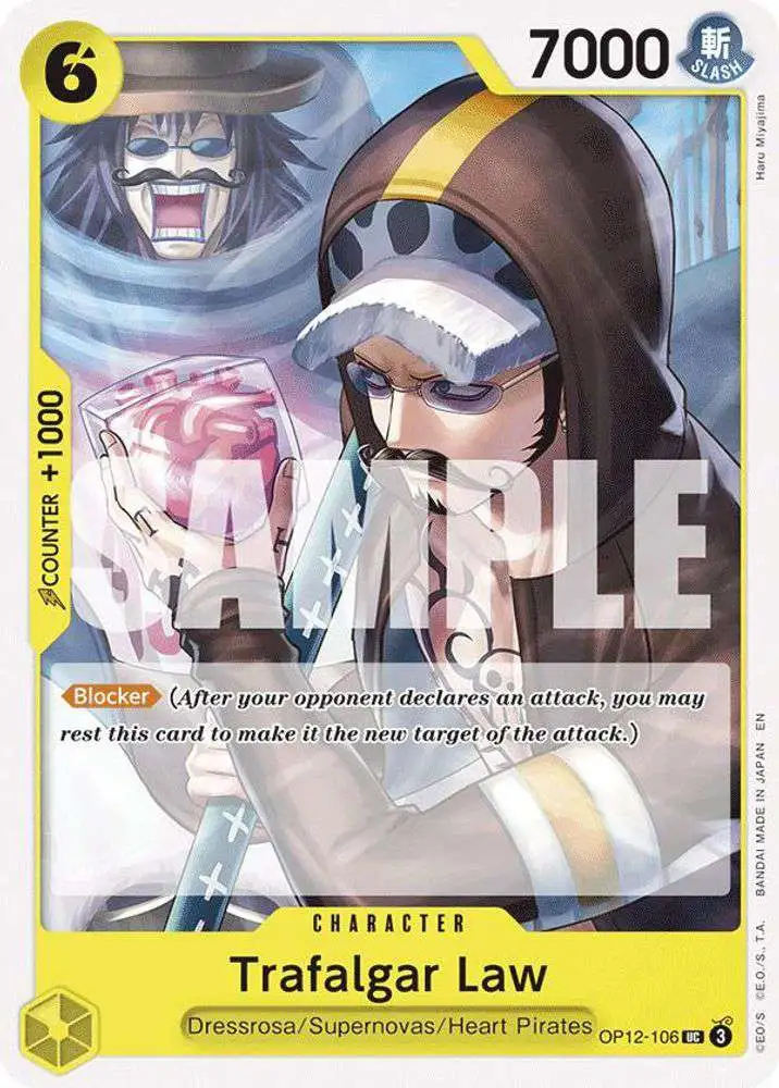 one piece card game trafalgar law Trading Legacy of the Master Uncommon OP12-106 Features Trafalgar Law from One Piece in the Kingdoms of Intrigue set. One Piece Card Game Championship