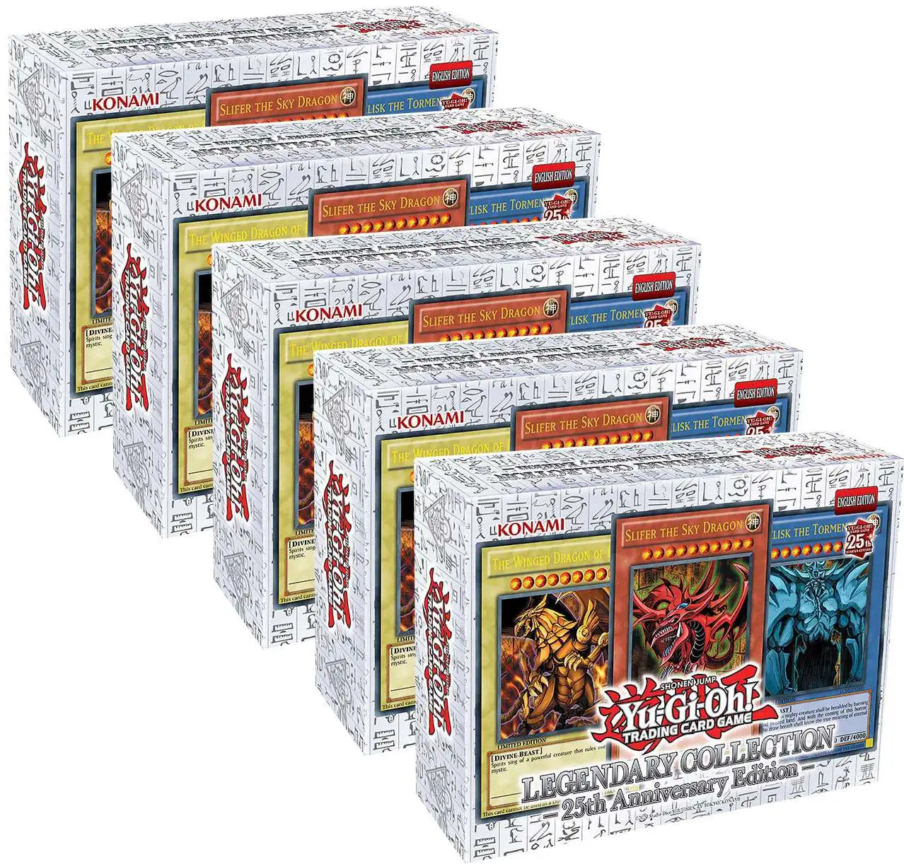 YuGiOh Trading Card Game Legendary Collection 25th Anniversary Edition  DISPLAY Box [5 Boxed Sets]