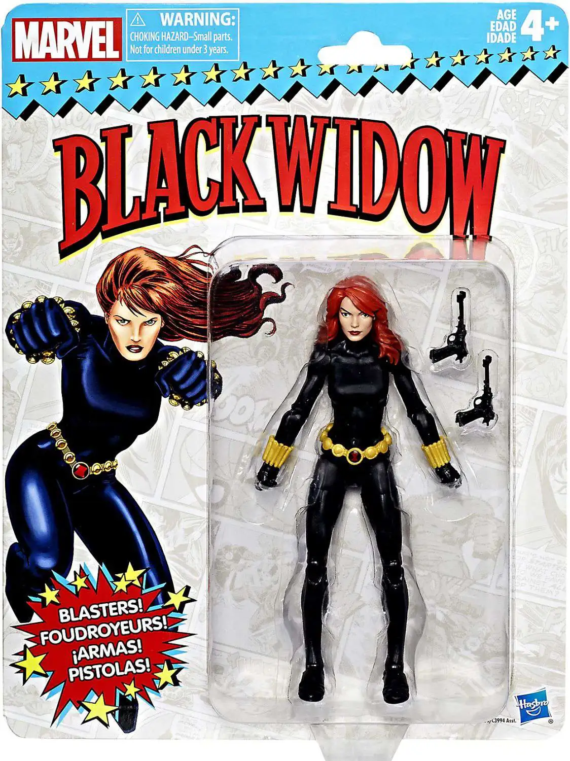 Marvel Legends Retro Series Black Widow Action Figure [Damaged Package]