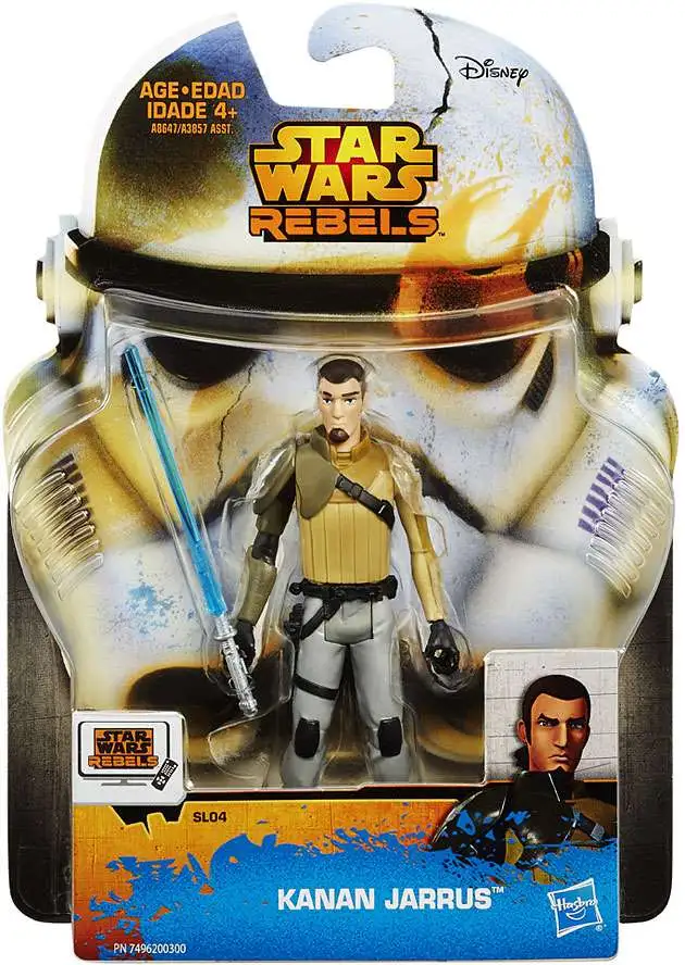 2014 Star Wars Rebels MOC 3.75" Ezra Bridger Cadet & Kanan Jarrus Figure Hasbro 