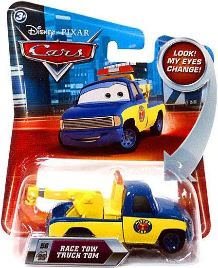 Disney / Pixar Cars Lenticular Eyes Series 2 Race Tow Truck Tom Diecast Car