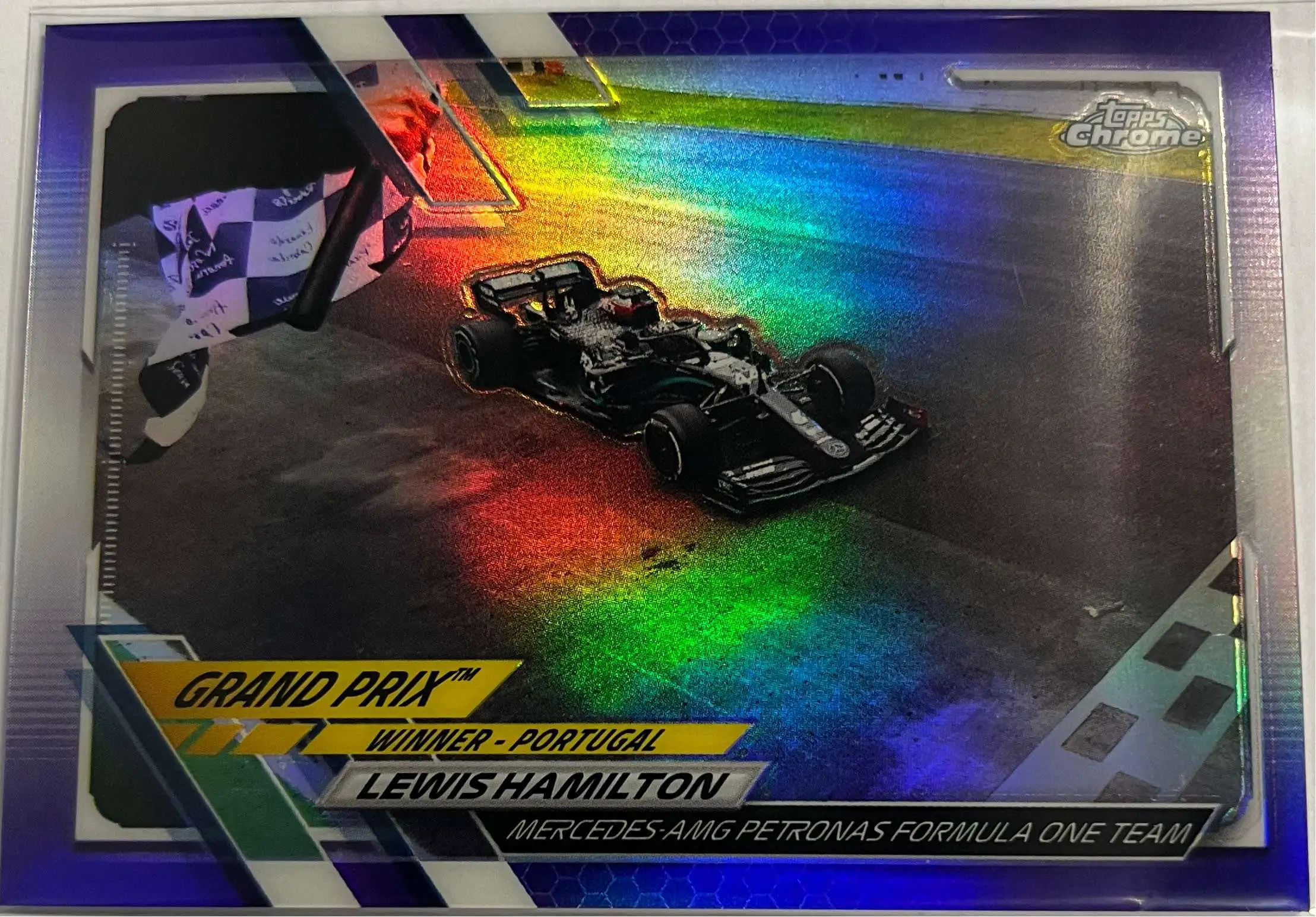 2021 Lewis Hamilton Topps Chrome F1 Formula 1 #1 Purple