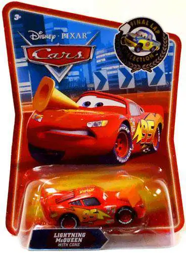 Disney Cars Series 3 Lightning McQueen with Cone Diecast Car