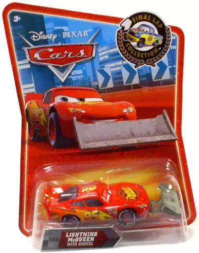 Disney / Pixar Cars Final Lap Collection Lightning McQueen With Shovel Exclusive Diecast Car [Loose]
