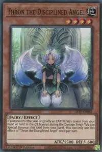 YuGiOh Lightning Overdrive Super Rare Thron the Disciplined Angel LIOV-EN082