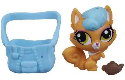 Littlest Pet Shop The Littlest Pets Collection Series 2 Orange Cat with Bag 1-Inch [Loose]