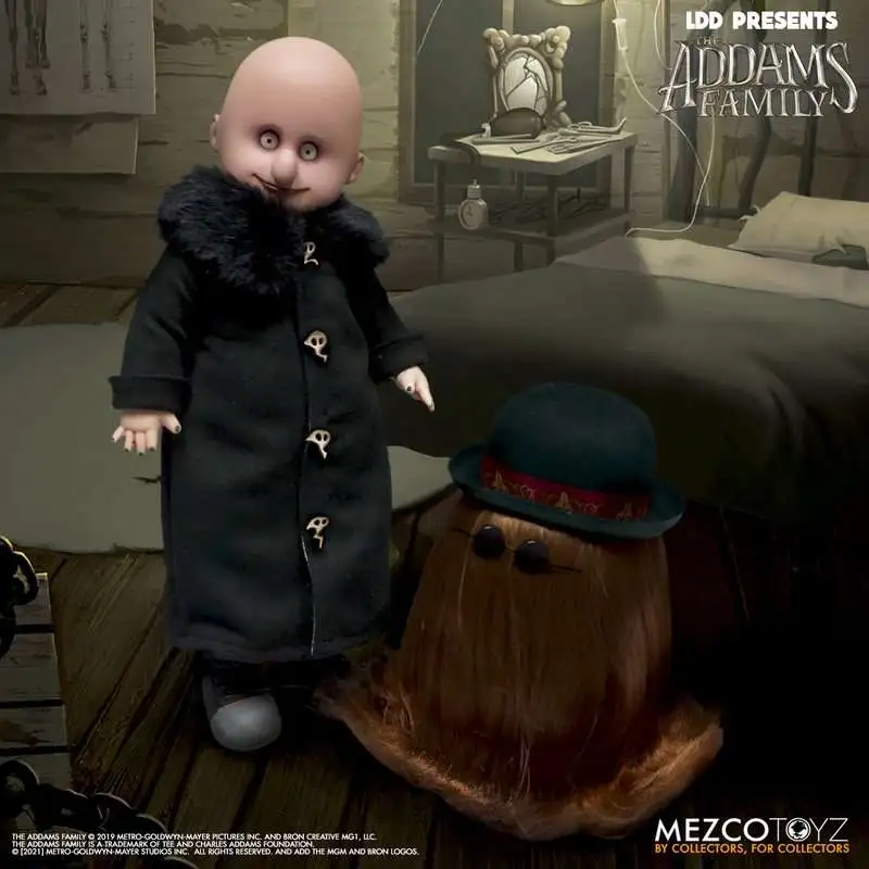 Living Dead Dolls The Addams Family LDD Presents Uncle Fester & It 10-Inch Doll 2-Pack