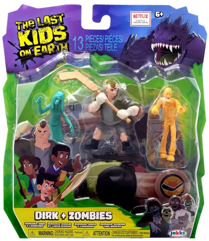 The Last Kids on Earth Dirk + Zombies Figure 3-Pack