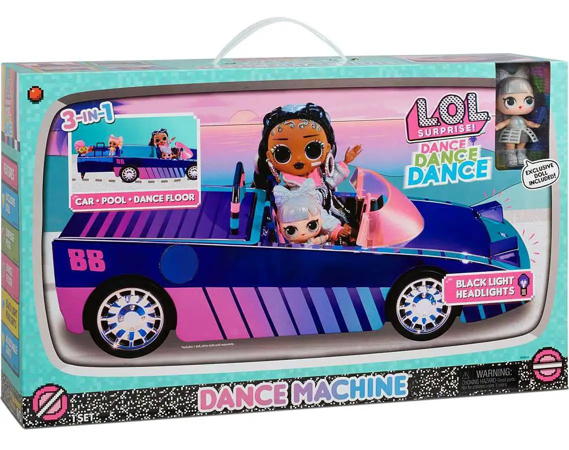 LOL Surprise Dance Machine Car with Exclusive Dancebot Doll Vehicle Playset [Damaged Package]