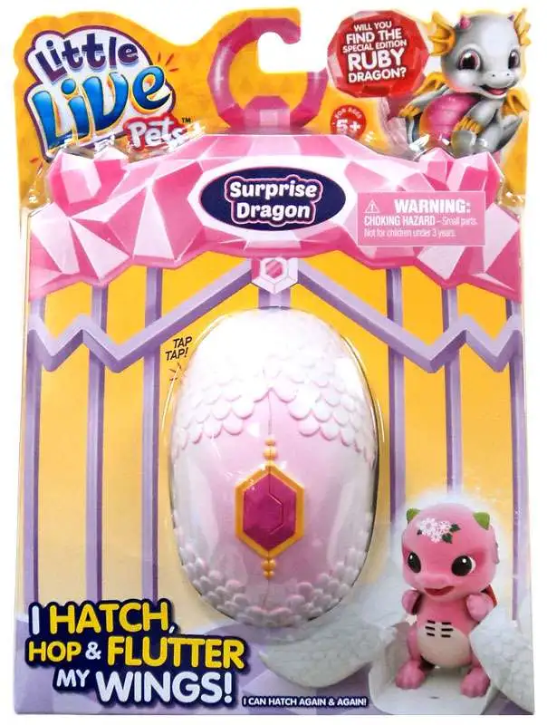 Interactive Baby Dragon Live Little Pets Hatching Egg Toy Surprise Flower Sound 