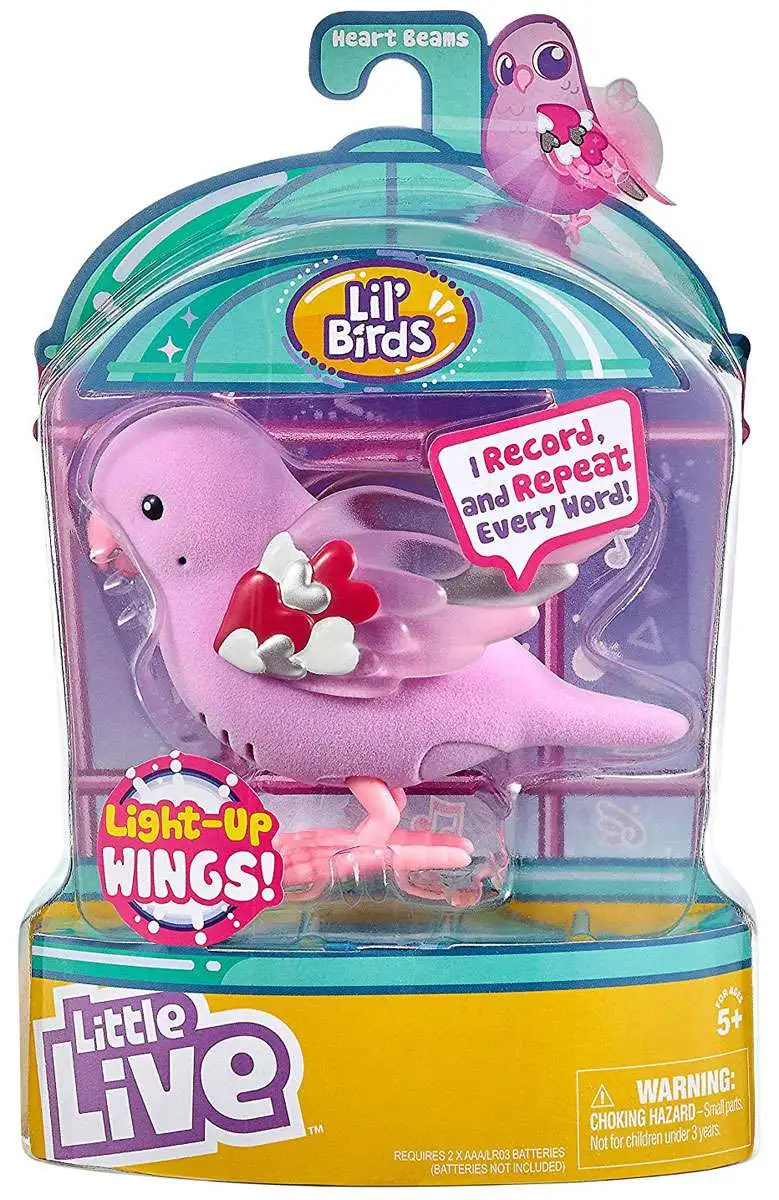 Little Live Pets Interactive Light Up SongBird Electronic Pet-Heartbeams New 