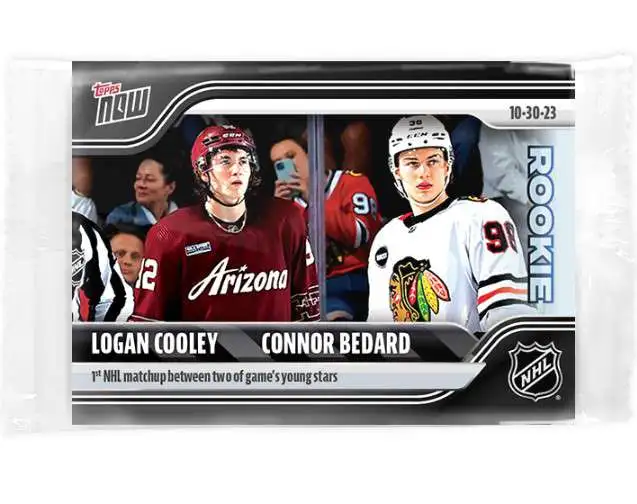 NHL 202324 NOW Hockey Logan Cooley Connor Bedard Single Sticker Card