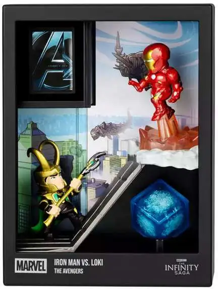 Disney Marvel Fandrop Iron Man vs. Loki Diorama Figure Set MV03