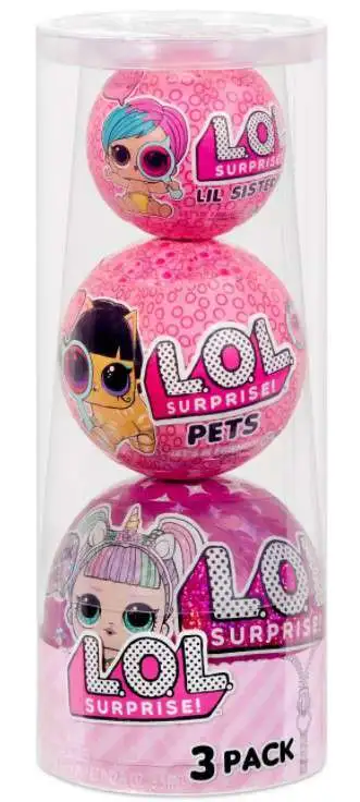 L.O.L. Surprise! Glitter Series 3-Pack Limited Edition Lol Doll Figure Set MGA