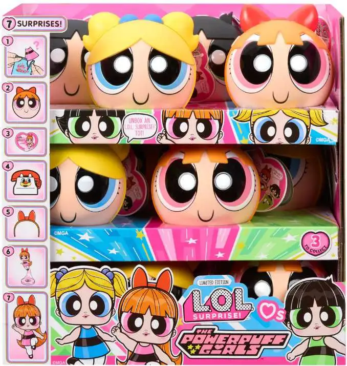 LOLサプライズ × パワーパフガールズ3体セット フィギュア L.O.L.サプライズ！ LOVEs パワーパフガールズ トイザらス限定