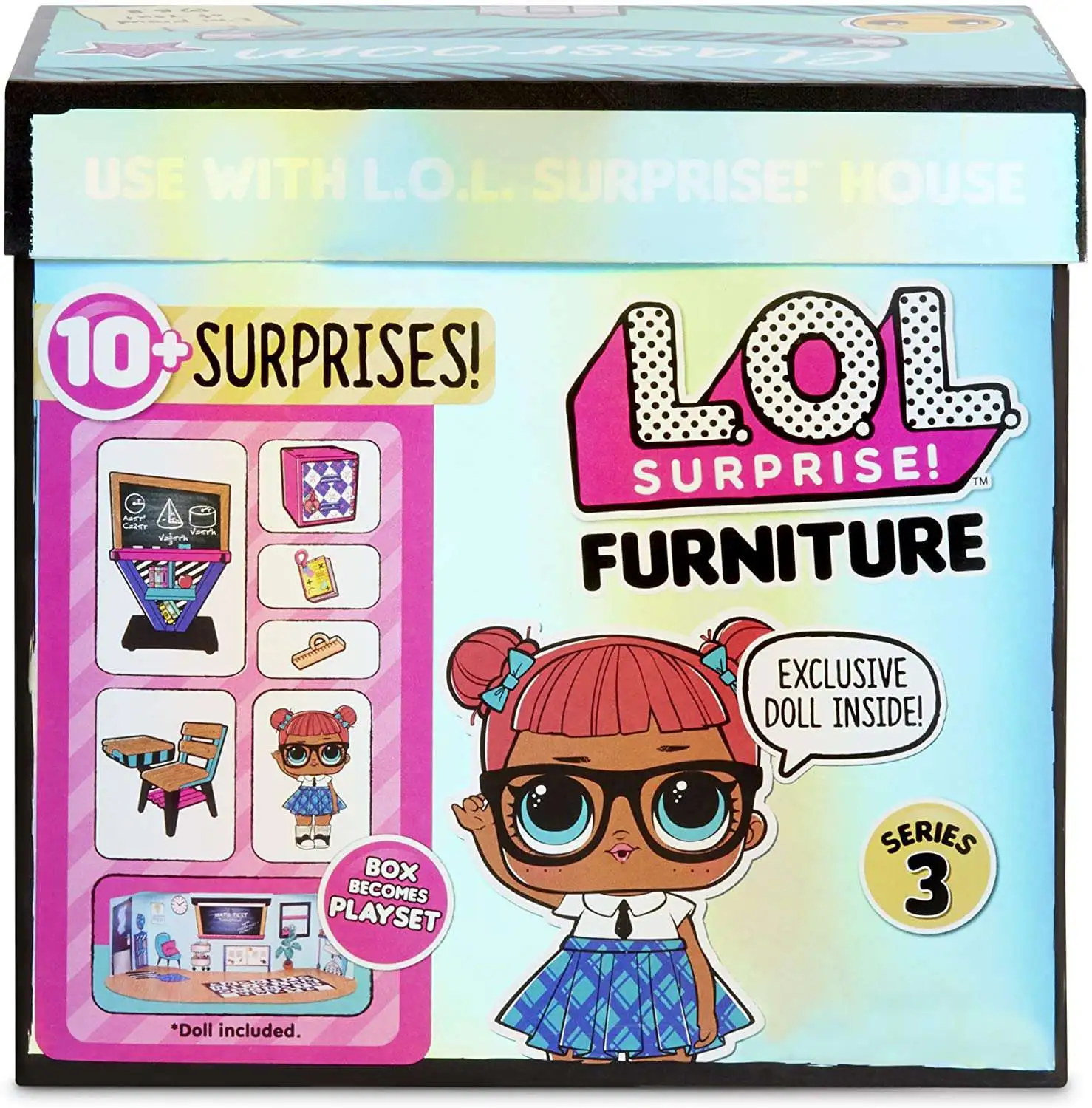 New LOL Surprise Furniture SCHOOL OFFICE Series 3 Boss Queen Doll READ! L.O.L 