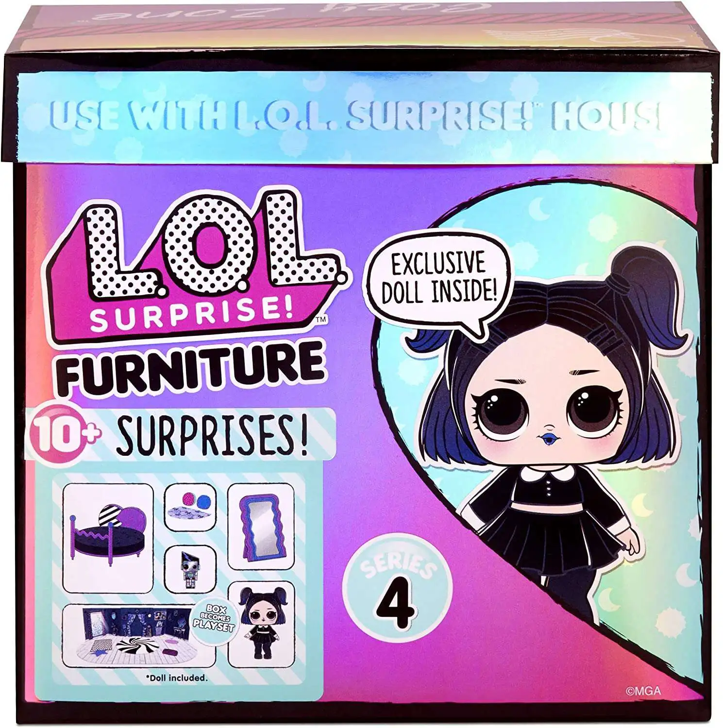 L.O.L Surprise Furniture Doll House Box,Music Festival & Grunge Grrrl