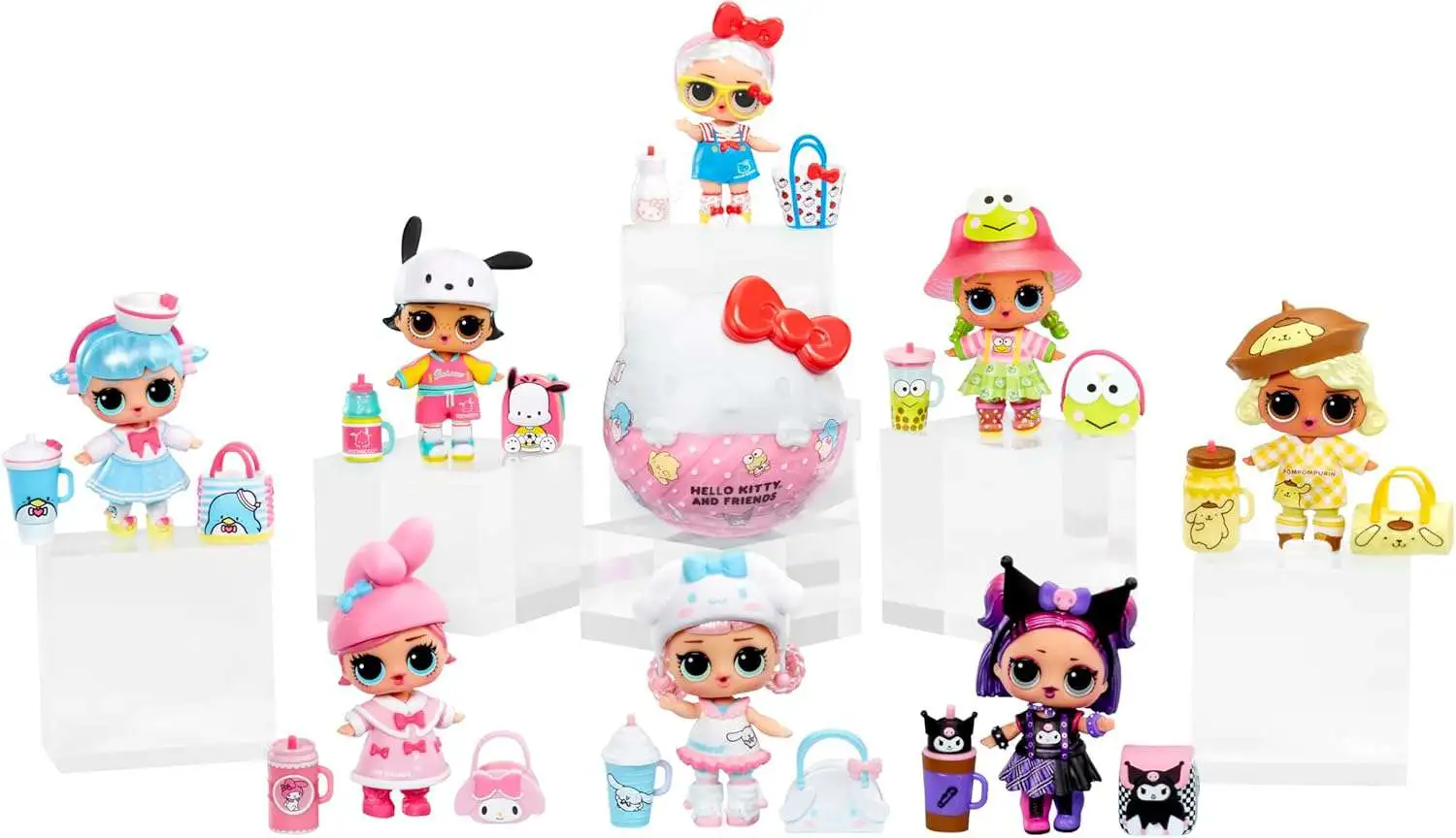 LOL Surprise Loves Hello Kitty Friends Doll Tots Mystery Box 12 Packs ...