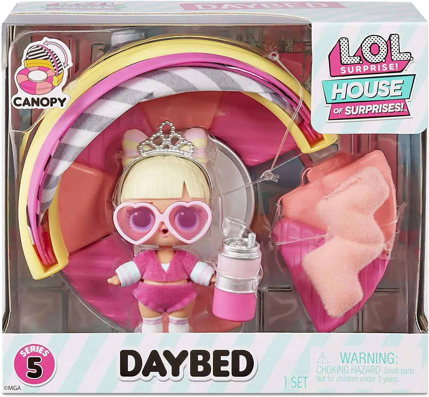 spray jam Replenishment LOL Surprise House of Surprises Series 5 Daybed with Suite Princess Mini  Playset MGA Entertainment - ToyWiz