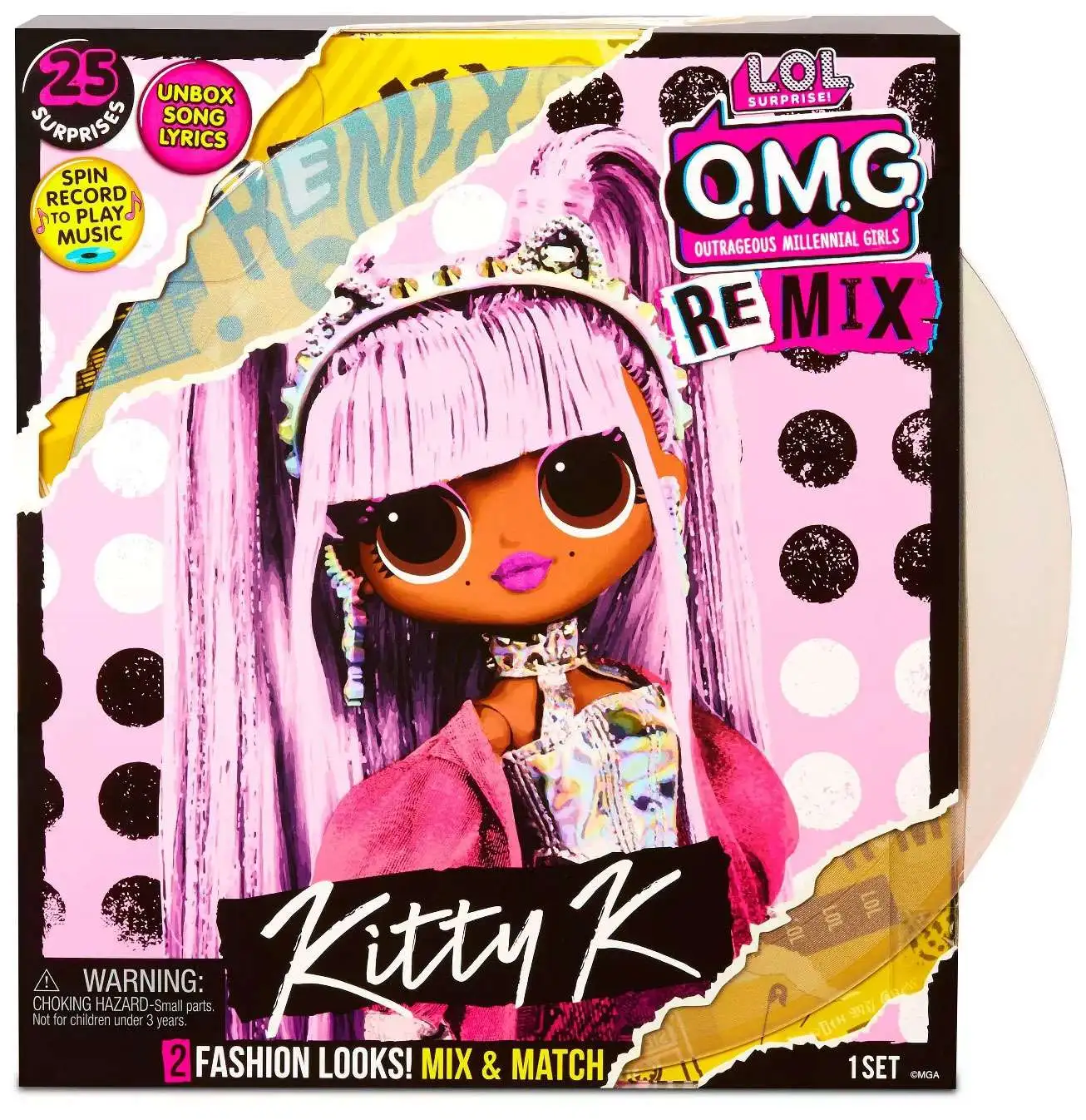 LOL Surprise OMG ReMix Series Kitty K Fashion Doll MGA Entertainment -  ToyWiz