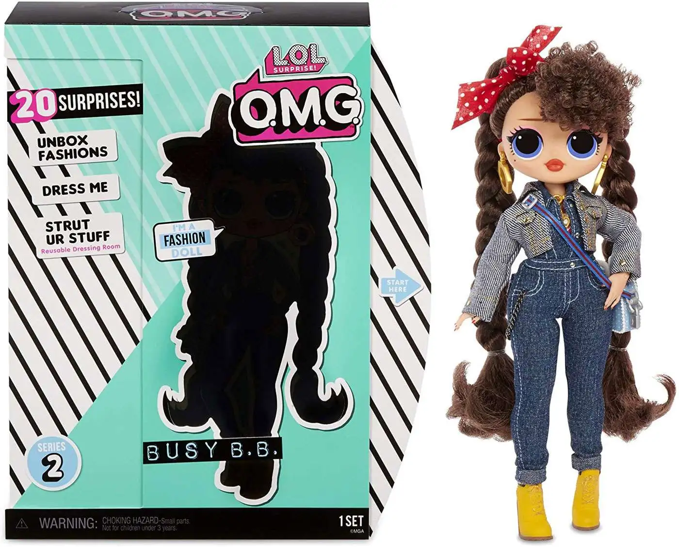 LOL Surprise OMG Series 2 Busy B.B. Fashion Doll [Damaged Package]