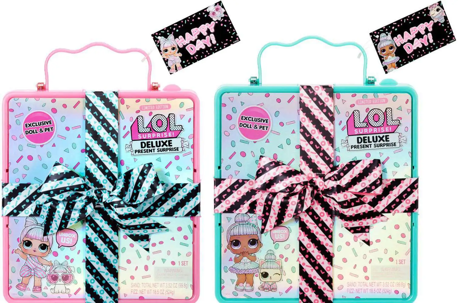 L.O.L Surprise Deluxe Present Surprise Limited Edition Sprinkles Doll and Pet 