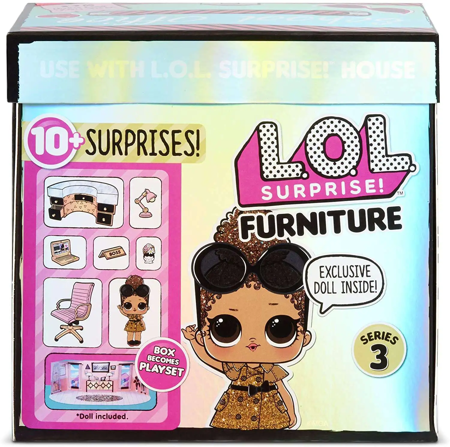 *NEW*LOL Surprise Doll House Furniture Set QUEEN BEE BOUTIQUE  10 Surprises 