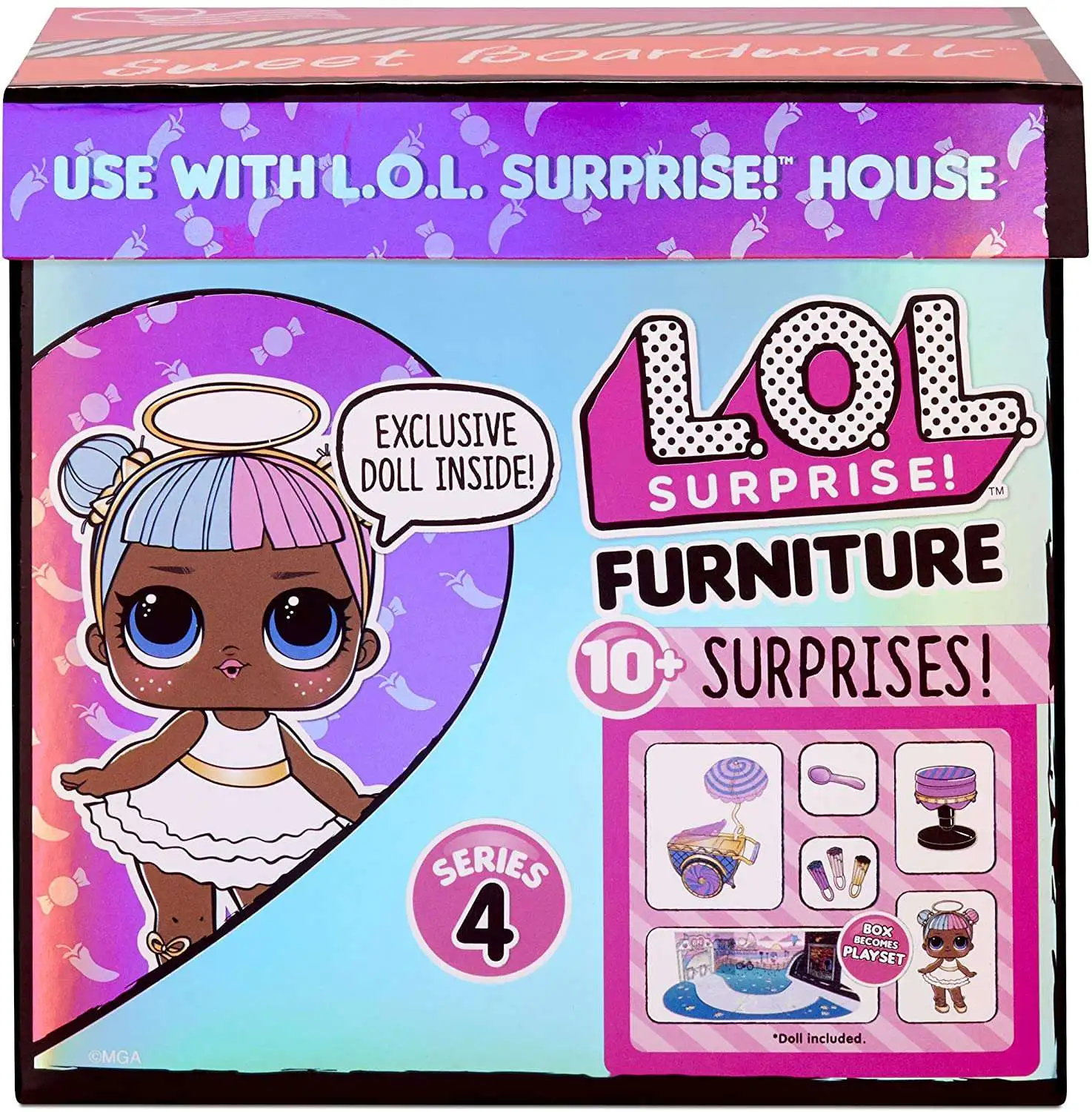 Furniture Set and Doll OMG Dusk Doll with 10 Surprises LOL Surprise Furniture 