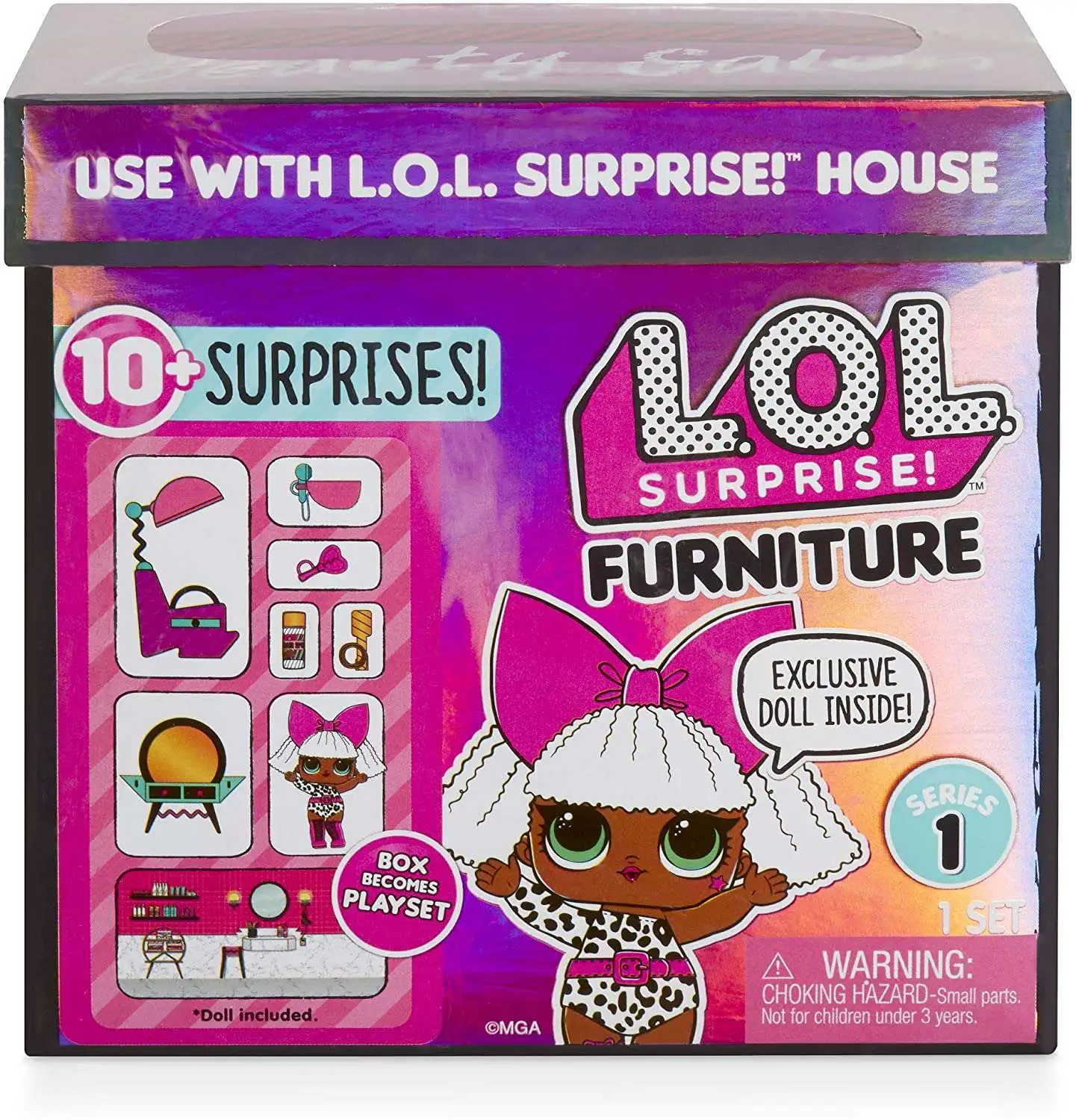 L.O.L Furniture Roller Rink with Roller Sk8er & 10 Surprise Surprises 