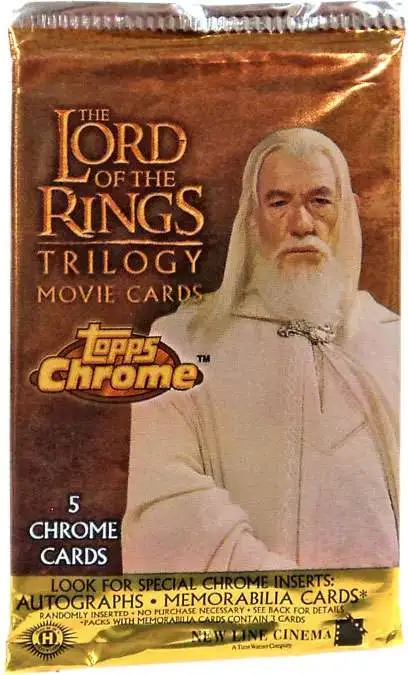 Lord of the Rings Trilogy Trading Card Set Topps Chrome 