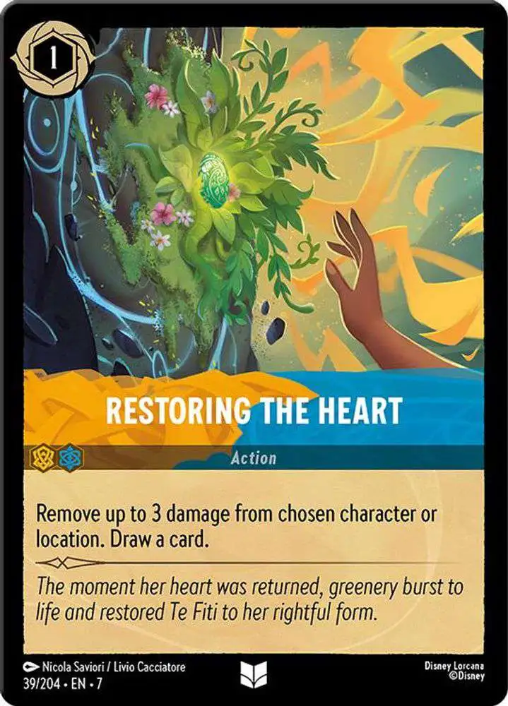 Disney Lorcana Trading Card Game Archazia's Island Uncommon Restoring the Heart #39