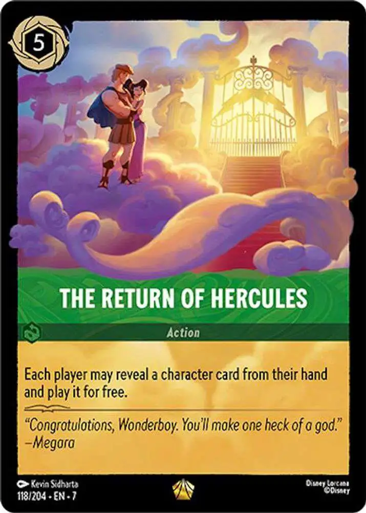 Disney Lorcana Trading Card Game Archazia's Island Legendary The Return of Hercules #118