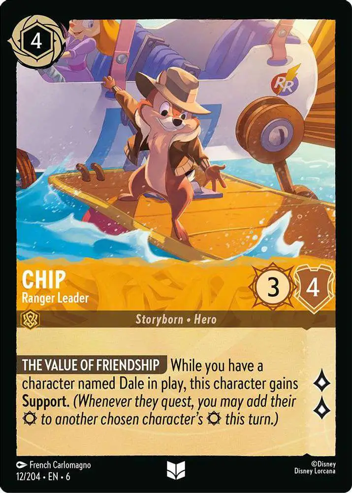 Disney Lorcana Trading Card Game Azurite Sea Single Card Uncommon Chip -  Ranger Leader 12 - ToyWiz